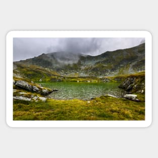 Romanian Carpathians and glacial lake Capra Sticker